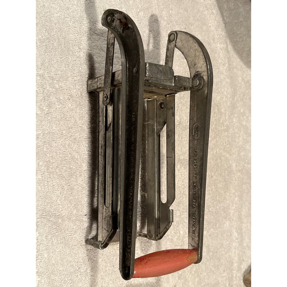Vintage EKCO Tomado French Fry Cutter Vegetable Dicer Red Handle Made in Holland